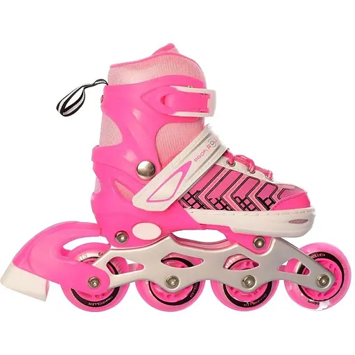 Ролики Profi A4137-XS-P діаметр коліс 64 мм розмір регульований 27–30 рожеві