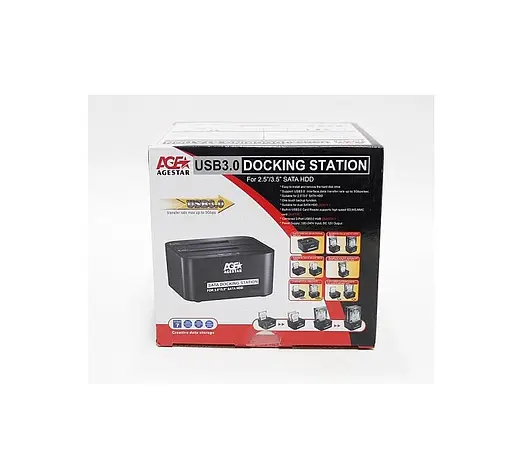 Внешний карман Agestar 3UBT6-6G, 2.5/3.5 SATA HDD/SDD USB3.0 Black - фото 2
