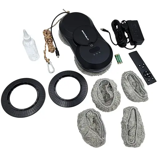 Робот для миття вiкон Grunhelm GRH-RN2-18B круглий 3 режими 50 мл чорний (147804) - фото 12