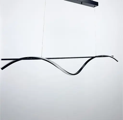 Удлиненная линейная светодиодная люстра в черном корпусе 120 см Ст. NO8-1200L BK | Line F - фото 6