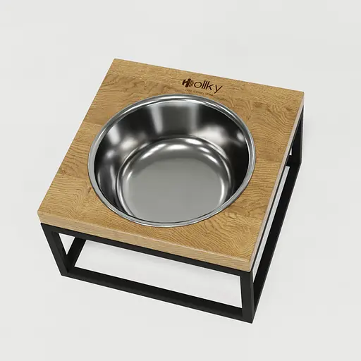 Hollky Base Solo M — миска на підставці для котів і середніх собак (1 × 0,8 л) - фото 9