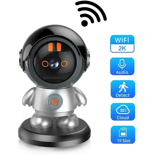 Поворотная беспроводная видеокамера Grant Wi-Fi-видеоня 2K ART 8936 с датчиком движения и поворотом на 355 градусов - фото 6