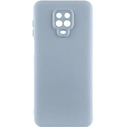 Чехол TPU GETMAN Liquid Silk Full Camera для Xiaomi Redmi Note 9s / Note 9 Pro / Note 9 Pro Max Голубой / Lilac Blue