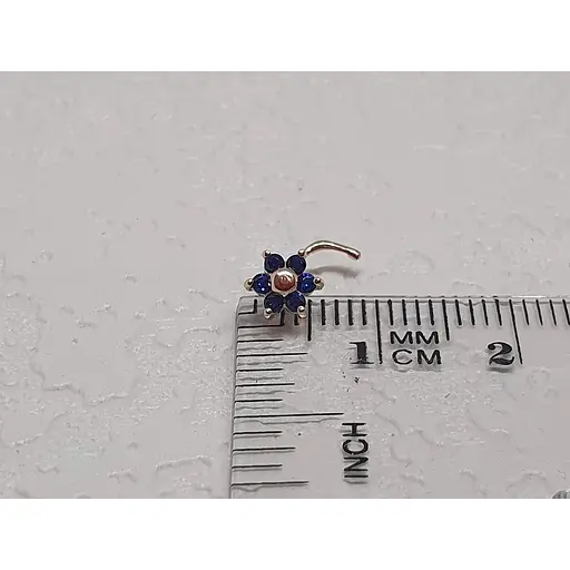 Золота сережка-пірсинг Dear в ніс Dear с фіанітами. 1040.7 - фото 4