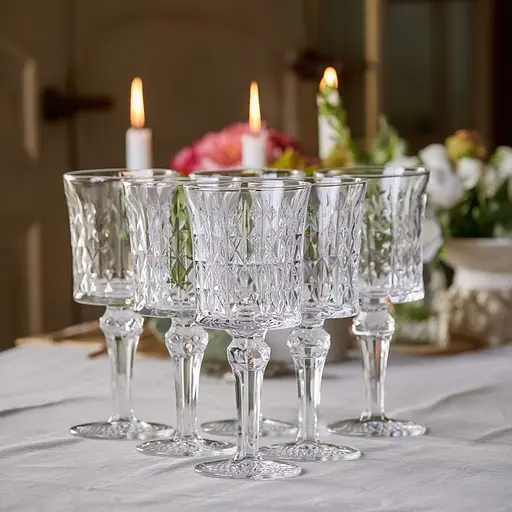 Набор бокалов для вина TS Kitche под хрусталь 6 штук по 200 мл HP4158