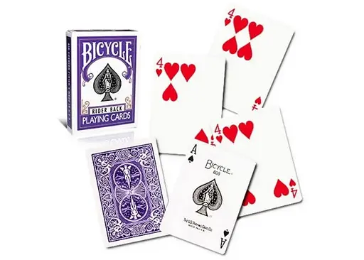 Карты United States Playing Card Company Карты игральные Bicycle Rider Back Purple deck - фото 3