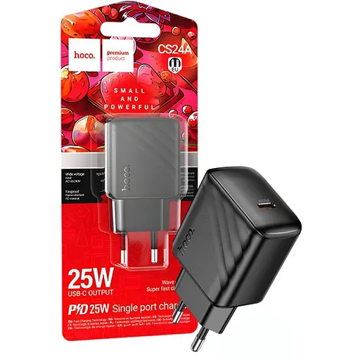 Зарядний пристрій Hoco CS24A Швидкість та надійність з PD25W та QC3.0