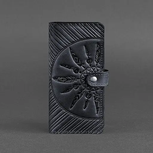 Кожаное женское синее портмоне 7.0 - фото 7