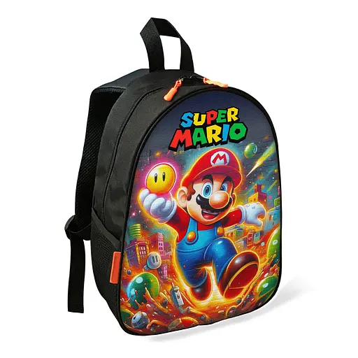 Рюкзак Супер Марио детский школьный/городской 34х27х13 см для мальчика (02473)