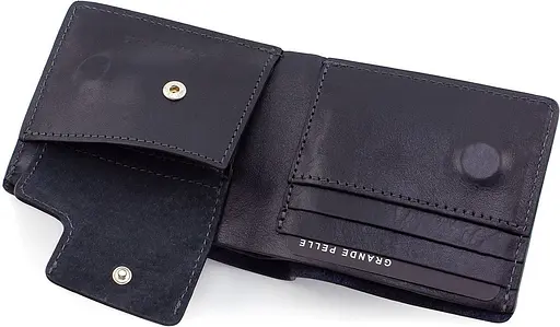 Чоловічий шкіряний гаманець Grande Pelle acs0029492 - фото 5