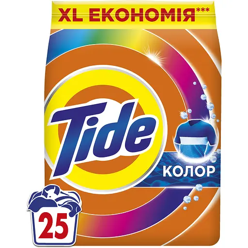 Пральний порошок Tide Аква-Пудра Color 25 циклів 3.4 кг - фото 1