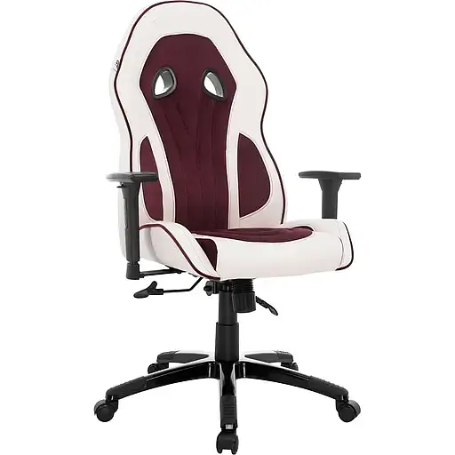 Геймерське крісло GT Racer біле з червоним (X-2645 White/Red) - фото 1