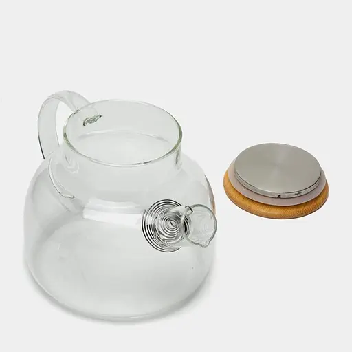 Чайник для заварювання Edenberg з бамбуковою кришкою 1500 мл EB-19029 - фото 2