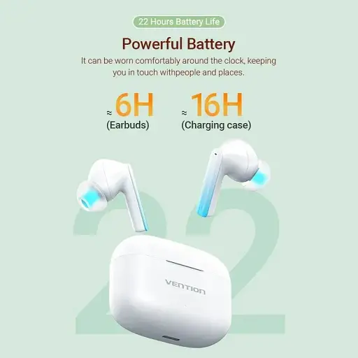 Навушники TWS Vention Elf Earbuds E04 White - фото 4
