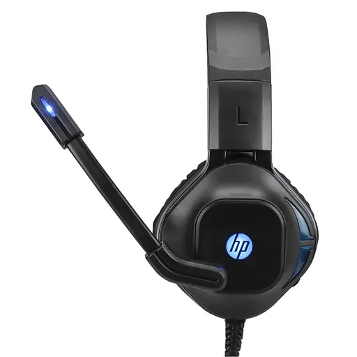 Гарнітура HP DHE-8002 Gaming 2х3.5 мм+USB LED Black - фото 2