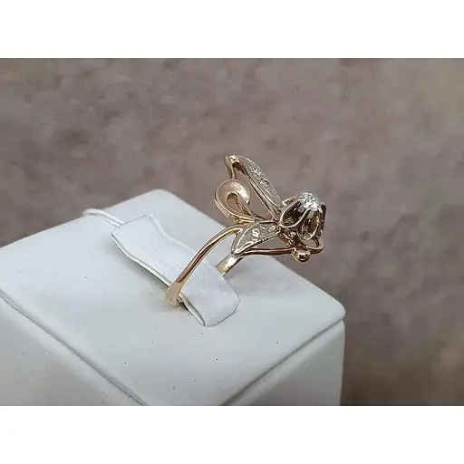 Золотое кольцо Гаразд с бриллиантами. 302333 18 - фото 3