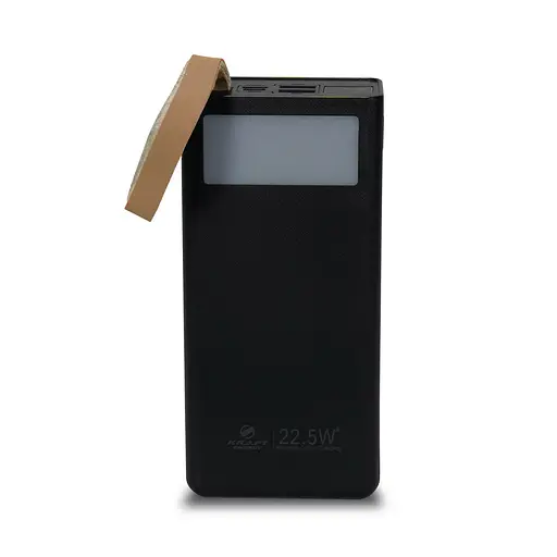 Повербанк 30000mAh Power Bank Kraft TPB-2330 Black 22.5W QC3.0 LED-ліхтар (43-00033) - фото 2