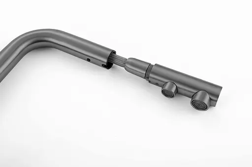 Смеситель для кухни с выдвижным изливом и подключением к фильтру графитовый Nett FWGr-33 Графит - фото 8