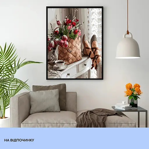 Набір для розпису по номерах "На відпочинку" 40*50 см, IDEA2-GX47532, ТМ "99IDEAS" - фото 3