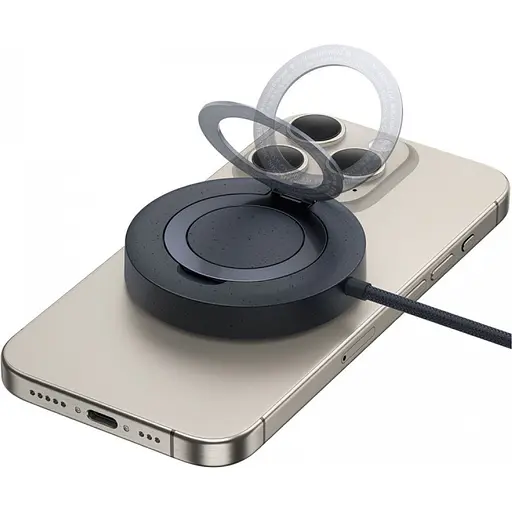 Бездротовий зарядний пристрій Baseus Simple Mini4 15W Explorer Edition Cosmic Black (P10273300121-02) [151033] - фото 7