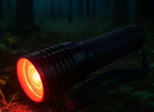 Ліхтар ручний на акумуляторі Bailong BL-B24 червоне світло 3 режими роботи вологостійкий корпус Чорний - фото 5