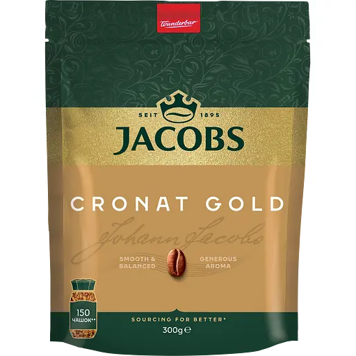 Кофе раствора Jacobs Cronat Gold 300 г