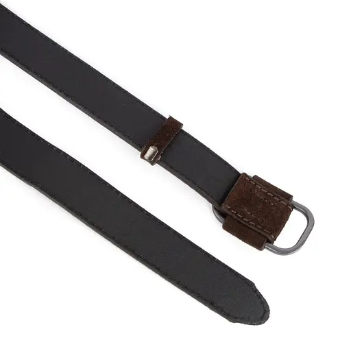 Ремінь жіночий замшевий JK-2548 коричневий під джинси (105 см) - фото 4