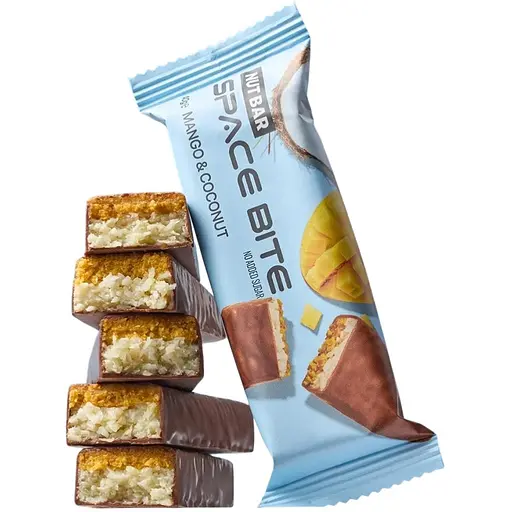Батончик Spacefood Space Bite Nut Bar, 40 грам - Кокос-манго - фото 1