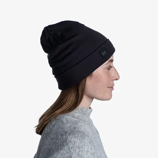Шапка Buff Merino Heavyweight Beaney Solid Black (1033-BU 111170.999.10.00) - фото 7