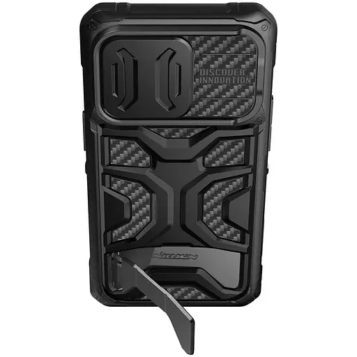 Чохол TPU+PC Nillkin CamShield Adventurer Pro шторка на камеру для Apple iPhone 14 Pro Max 6.7 Armor Black - фото 4