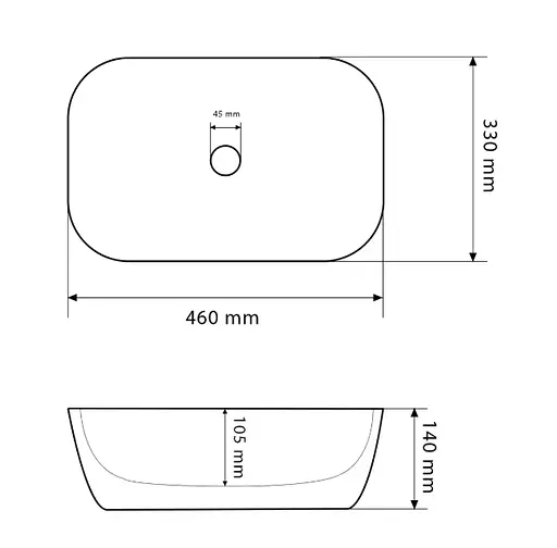 Умивальник VBI Ravenna sand glossy накладний VBI-011231, Мармур - фото 2