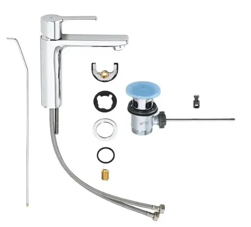 Смеситель для умывальника Grohe Lineare S-size однорычажный Хром 30412 - фото 6