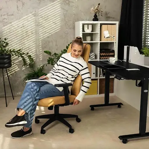 Офисное кресло Di Volio Adelo бежевый - фото 4