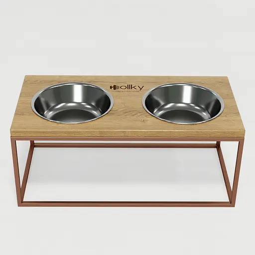 Hollky Base XL20 — миски на підставці для великих собак (2 × 1,8 л) - фото 3