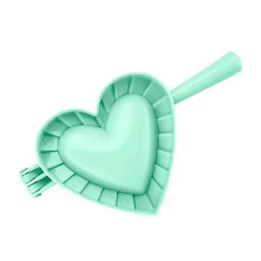 Форма ліплення для пельменів, вареників та равіолі у вигляді серця, Kitchen Master Зелений 85821 - фото 1