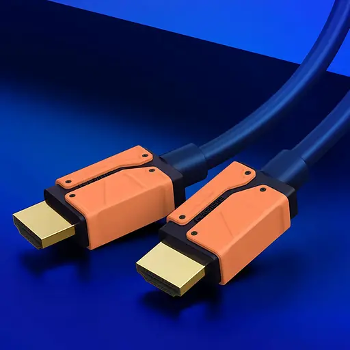 Кабель Hagibis HM04 HDMI to HDMI 2.1 1m Black/Orange (606515) [136951] - фото 2
