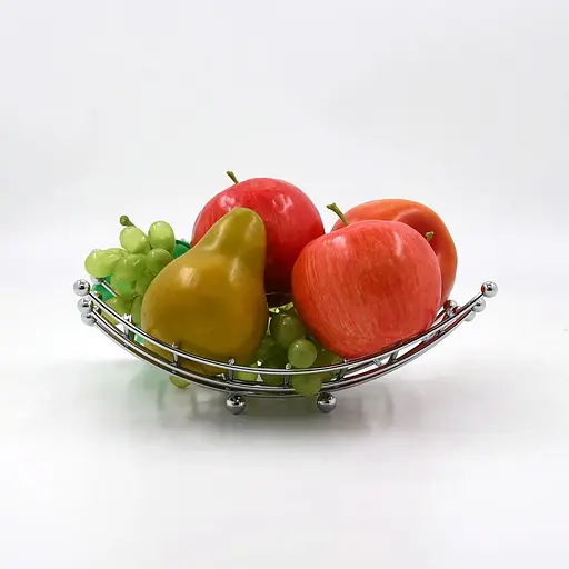 Ваза для фруктів Homax 23х19х10 см хром (LF-2002612) - фото 4