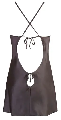 Сорочка Cottelli Collection Lingerie Satin Chemise L черный - фото 5