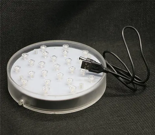 Базовий світильник для вази ARDUX 6" круглий 25 світлодіодів USB - фото 2