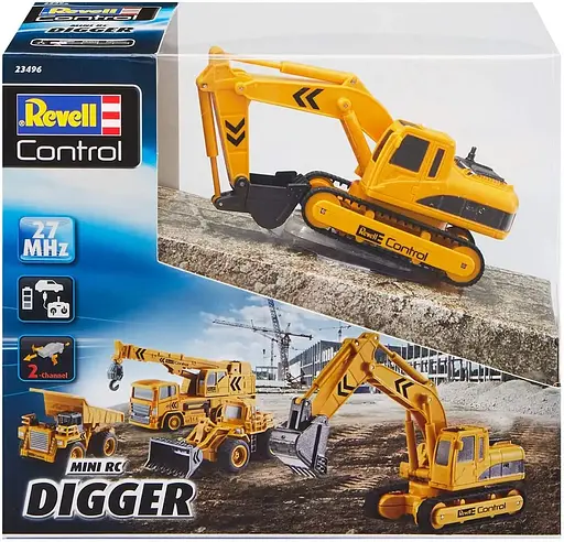 Екскаватор Revell Mini RC Digger з одноковшовою лопатою на управлінні жовтий 23496 - фото 2