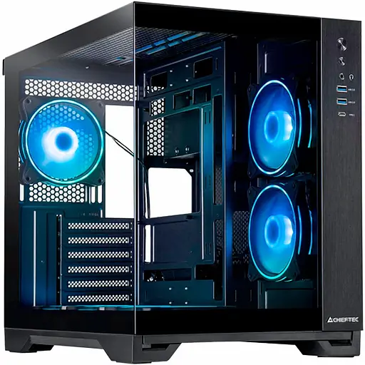 Корпус Chieftec VISIO (GM-30B-TG-OP) без блока питания - фото 1