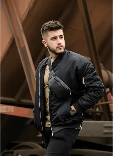 Чоловіча поясна сумка бананка Sambag 30,5х14 см 000148030 - фото 8