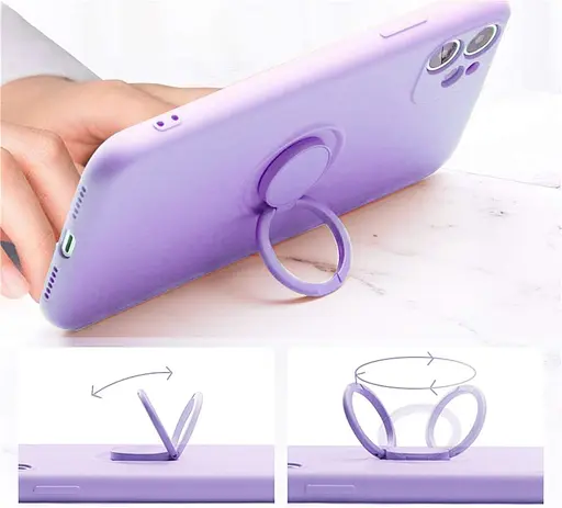 11 pro max бузковий Чохол Rokmym для iPhone 11 Pro Max з рідкого силікону, чохол для iPhone 11 Pro Max - фото 5