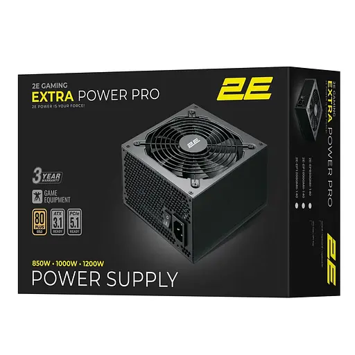 Блок живлення 2E GAMING Extra Power Pro 1000W ATX 3.1 80+ Gold (2E-EP1000GMII-140) - фото 11