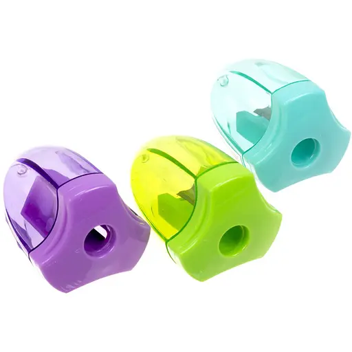 Точилка для карандашей "Бочонок" UMKA-TCH67 с контейнером, в ассортименте