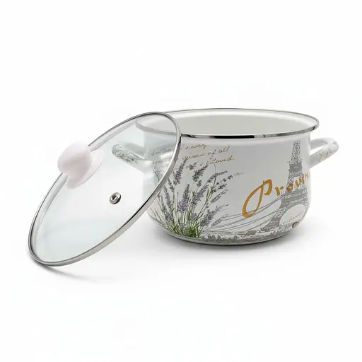 Набор кастрюль Verona эмалированные с крышками 1.6 л, 2.3 л, 3 л (VR-0001-03) - фото 5