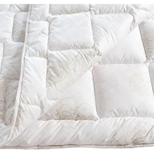 Ковдра Ideia 4 Сезона зима-літо Антиалергенне волокно Дві ковдри троянда 175х210см (8-9562*002) - фото 11