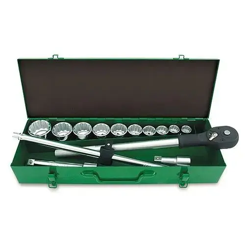 Комплект головок з тріскачкою 3/4 14 од. (12-гр.) Toptul hoz0007867 - фото 1