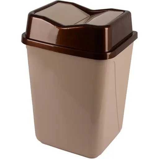 Кошик для сміття Violet House 0092 Метелик з кришкою 30 л Cappuchino (0092 Бабочка CAPPUCHINO с/кр.30)