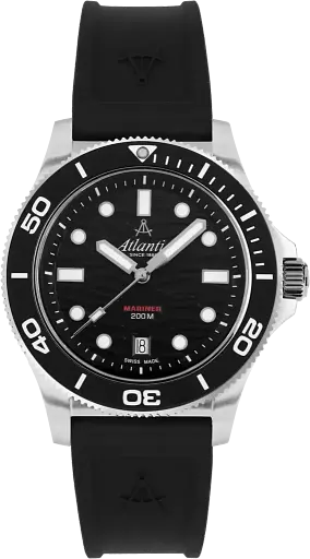 Часы Atlantic Mariner Quartz Wave Black 81371.41.69PU